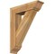 Ekena Millwork Traditional Traditional Rough Sawn Bracket w/ Offset Brace, Western Red Cedar, 8"W x 30"D x 38"H BKT0806X30X38TRA01RWR - alternate 1